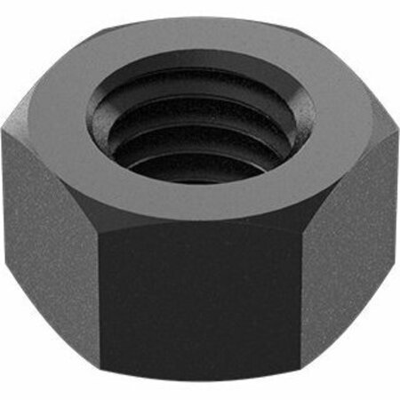 BSC PREFERRED Medium-Strength Steel Hex Nuts - Grade 5 Black Corrosion-Resistant Coated 1/2-13 Thread Size, 5PK 98797A523